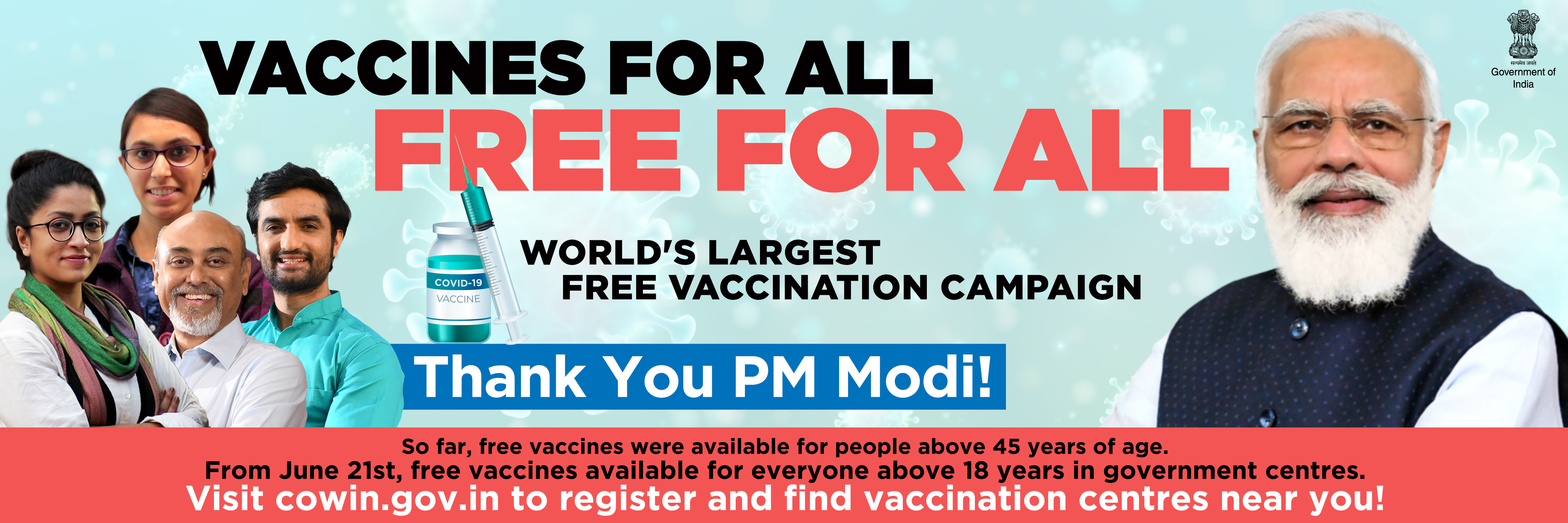 Vaccination for All Free for All