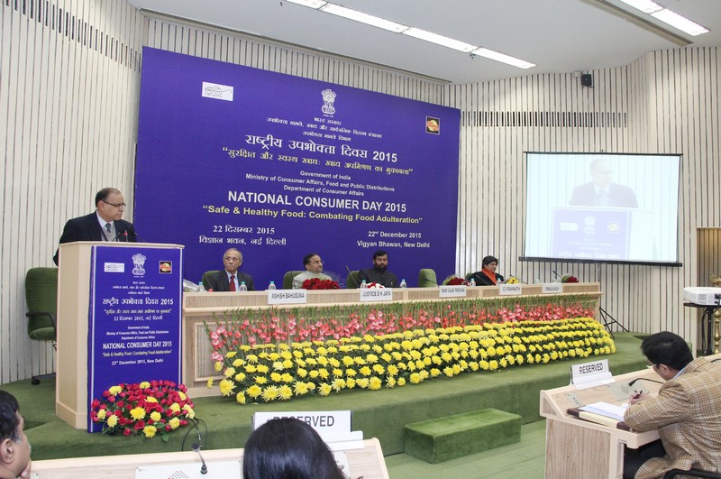 National Consumer Day was Celebrated on 22nd December 2015 at Vigyan Bhawan, New Delhi Theme: “Safe & Healthy Food: Combating Food Adulteration” National Consumer Day was Celebrated on 22nd December 2015 at Vigyan Bhawan, New Delhi Theme: “Safe & Healthy Food: Combating Food Adulteration”
