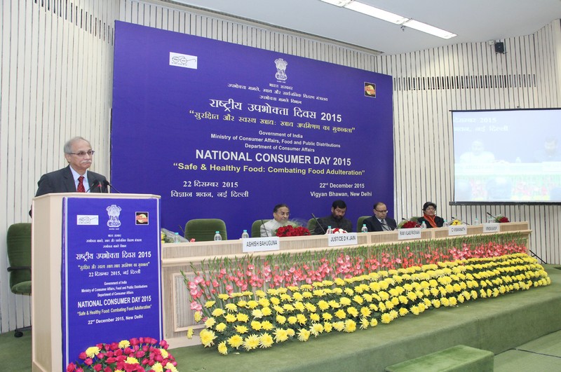 National Consumer Day was Celebrated on 22nd December 2015 at Vigyan Bhawan, New Delhi Theme: “Safe & Healthy Food: Combating Food Adulteration” National Consumer Day was Celebrated on 22nd December 2015 at Vigyan Bhawan, New Delhi Theme: “Safe & Healthy Food: Combating Food Adulteration”