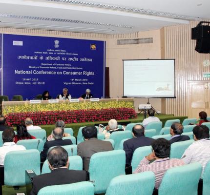 National Conference on Consumer Rights held on 18th March, 2015 at Vigyan Bhawan, New Delhi	