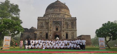 Countdown to Intl Yoga Day held on 6-5-2022 at Lodi Garden