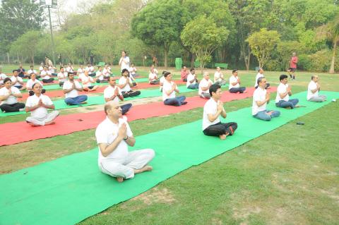 Countdown to Intl Yoga Day held on 6-5-2022 at Lodi Garden