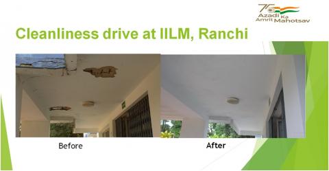 Cleanliness drive at IILM, Ranchi