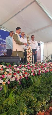 Hon'ble Minister Shri Pralhad Joshi, Ministry of Consumer Affairs, Food and Public Distribution & New and Renewable Energy, laid the foundation for an EV Testing Facility at NTH Bengaluru on August 22, 2024