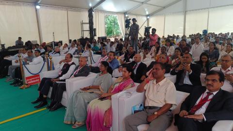 Hon'ble Minister Shri Pralhad Joshi, Ministry of Consumer Affairs, Food and Public Distribution & New and Renewable Energy, laid the foundation for an EV Testing Facility at NTH Bengaluru on August 22, 2024