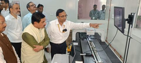 Hon'ble Minister Shri Pralhad Joshi, Ministry of Consumer Affairs, Food and Public Distribution & New and Renewable Energy, laid the foundation for an EV Testing Facility at NTH Bengaluru on August 22, 2024